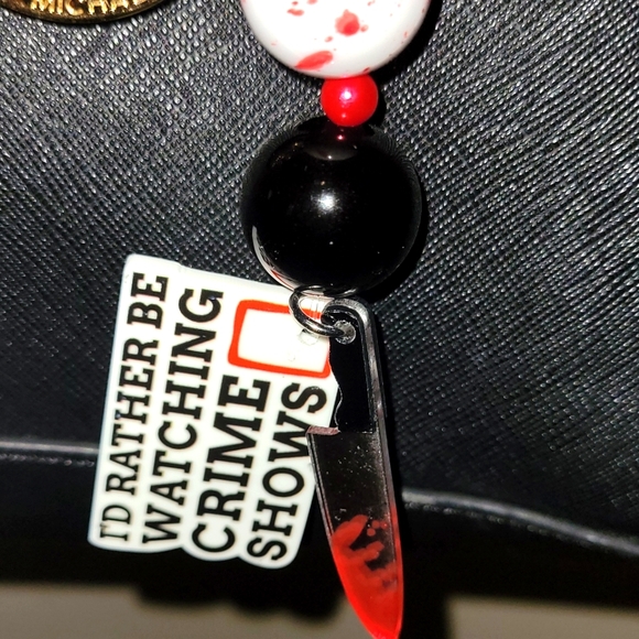TRUE CRIME KEYCHAIN PURSE DANGLE!! Handmade!! - Picture 7 of 12
